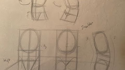 Introductory Figure Drawing - Lesson 2 - Generic proportions of the arm and leg, Process