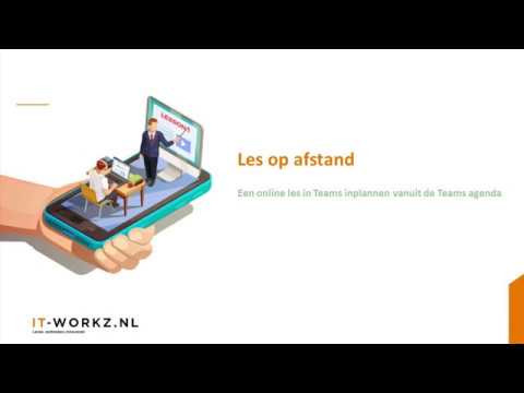 Online les inplannen vanuit de Teamsagenda