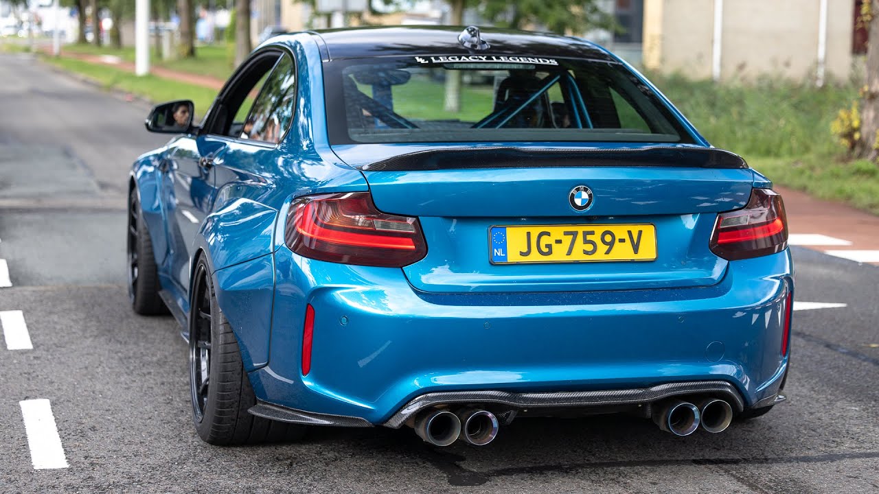 Widebody BMW M2 F87 with Decat Armytrix Exhaust - LOUD