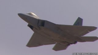 Aviation Nation 2012 - F-22 Raptor Demo Team \& Heritage Flight (Saturday)