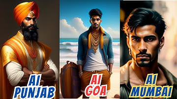 AI Generated Images of Indian men from Different States #ai #india #technology #viral