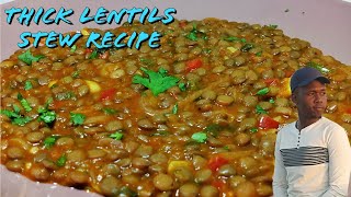 Thick Kamande Recipe || How to cook Kamande || Thick Lentils recipe