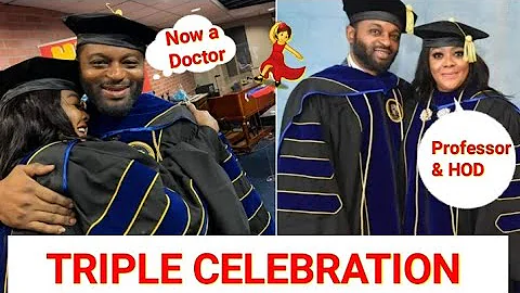Comedian, Helen Paul becomes a Professor & HOD while husband bags a Doctorate Degree in same Varsity