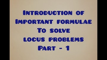 Intermediate mathematics 1(b) ||Locus introduction part 1||
