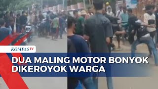 Warga Emosi Keroyok 2 Pencuri Motor, Salah Satu Pelaku Kritis dan Tak Sadarkan Diri