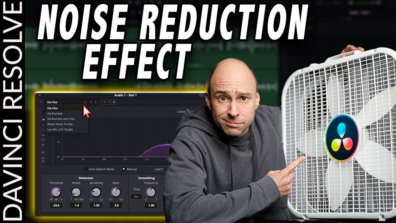 davinci resolve getting rid of noise in free versin