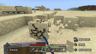 mining 💖 sands on new 🏝 for the glass infinite train #minecraft #survival #bedrock part041 054