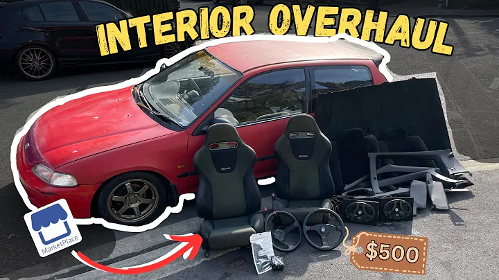 TRANSFORMING MY HONDA CIVIC ON A BUDGET! DIY $500 interior overhaul!