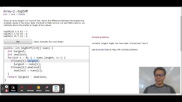 CodingBat Java Array-2 bigDiff