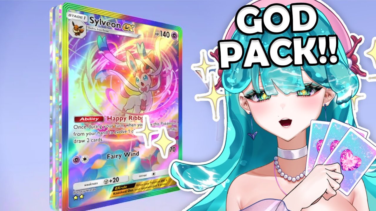Poseidon pulls her first GOD PACK in Pokmon TCG Pocket! Poseidon pulls her first GOD PACK in Pokmon TCG Pocket!