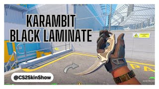 CS2 Karambit Knife Black Laminate: CS2 Inspect In-Game [4K]