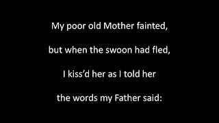 Don’t Leave Your Mother When Her Hair Turns Grey sung