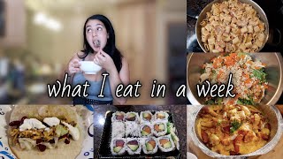 WHAT I EAT IN A WEEK FOR DINNER | EASY RECIPES &amp; MORE