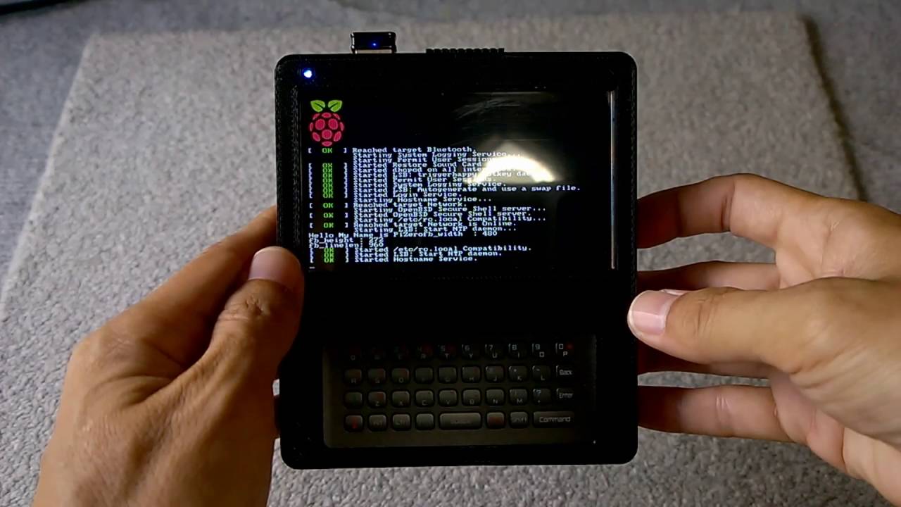 キーボード付きのポータブルraspberry Piを3dプリンターを使って作ってみました Youtube