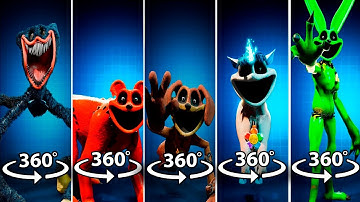 360º VR All Big Monsters Smiling Critters Poppy Playtime Chapter 3 FNAF AR Workshop Animations