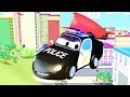 警车, 消防车, 救护车, 垃圾车, 拖拉机, 出租车, 拖车|国语中文儿童卡通片 l Car City - Chinese Mandarin Cartoons for Children