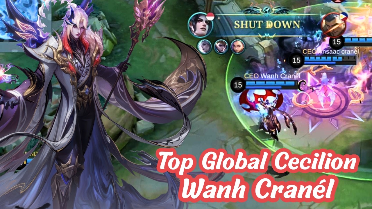 [80.7% WR] Top 1 Global Cecilion - Wanh Cranél - Mobile Legends Emblem, Build and Gameplay