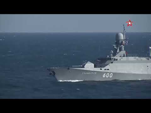 Launch of "Kalibr" cruise missile from small missile ship