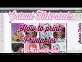 Cricut Tutorial 2|| How to Print Printable for your planner|| Sondie Fields