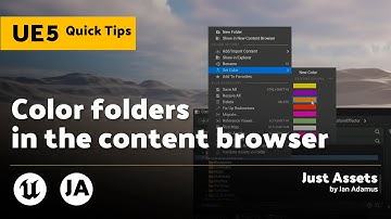 Unreal Engine 5 QuickTip | Color folders in the content browser