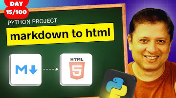 🔥 Build Markdown to HTML Converter in Python | Real Project for Beginners