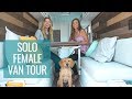 VAN TOUR: FULL-TIME SOLO FEMALE VAN LIFE | Divine on the Road