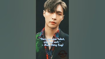 Lay/Zhang Yixing one said #layzhang #yixing