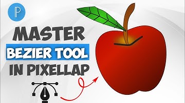 Master bezier tool: how to create apple with bezier tool on pixellap