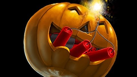 Self carving pumpkin explosion