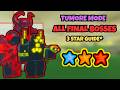 (OUTDATED)Tumore Mode ALL FINAL BOSSES 3 Star Guides* | Roblox The Battle Bricks