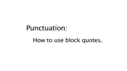 How To Apply Block Quotes