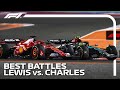 Hamilton and Leclerc Battling For 8 Minutes Straight