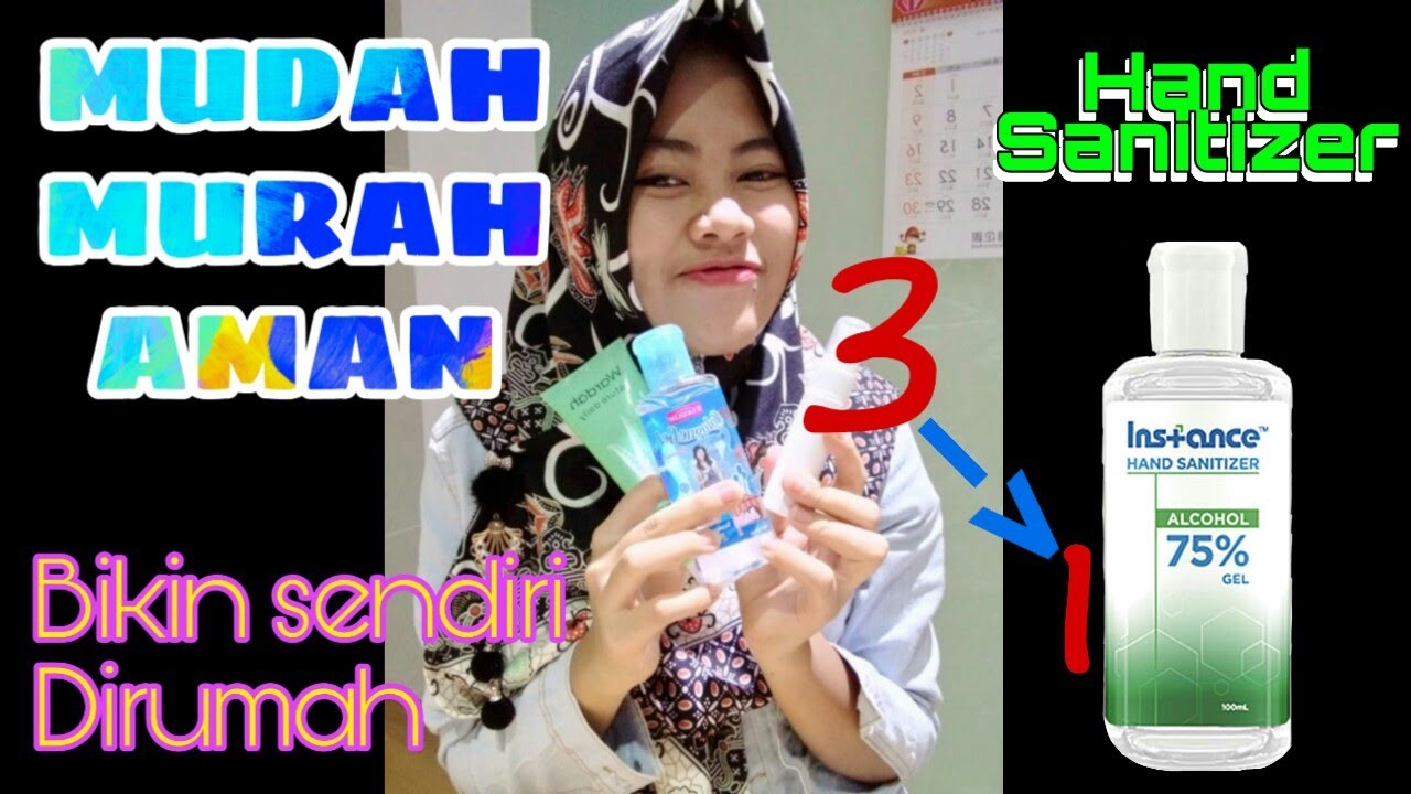  Cara  Membuat  HAND SANITIZER Sendiri  Dirumah YouTube