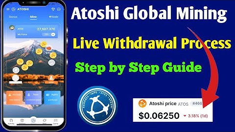Atoshi Global Mining Live Withdrawal | Atoshi App Withdrawal Proof | ATOS Coin Price Update 2025