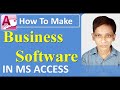 How to make business software in ms access | shopping business software in access