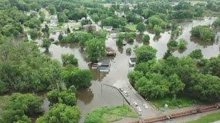 WATCH | WKYC drone footage shows flooding in southern Summit County