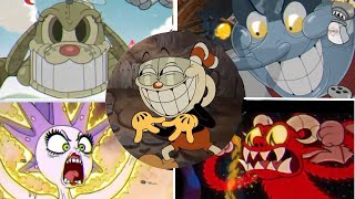 Cuphead All Bosses Ultra Fire With Healthbars