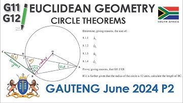 Grade 11 & 12 Euclidean Geometry  |  Past Paper  |  Gauteng June 2024 P2  |  Solution   |  SA