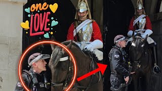 Kind Hearted Officer Showing Her Love and Affection to the King's Horse❤️
