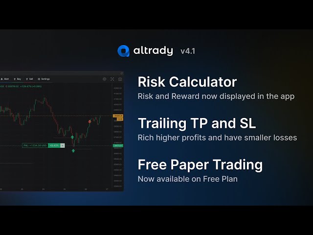Free Paper Trading, Trailing Stop Loss & Trailing Take Profit on Altrady  Trading Platform - YouTube