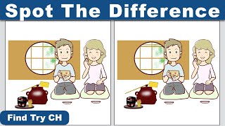 【Difference finding game】Three in total! Great for brain exercises No832