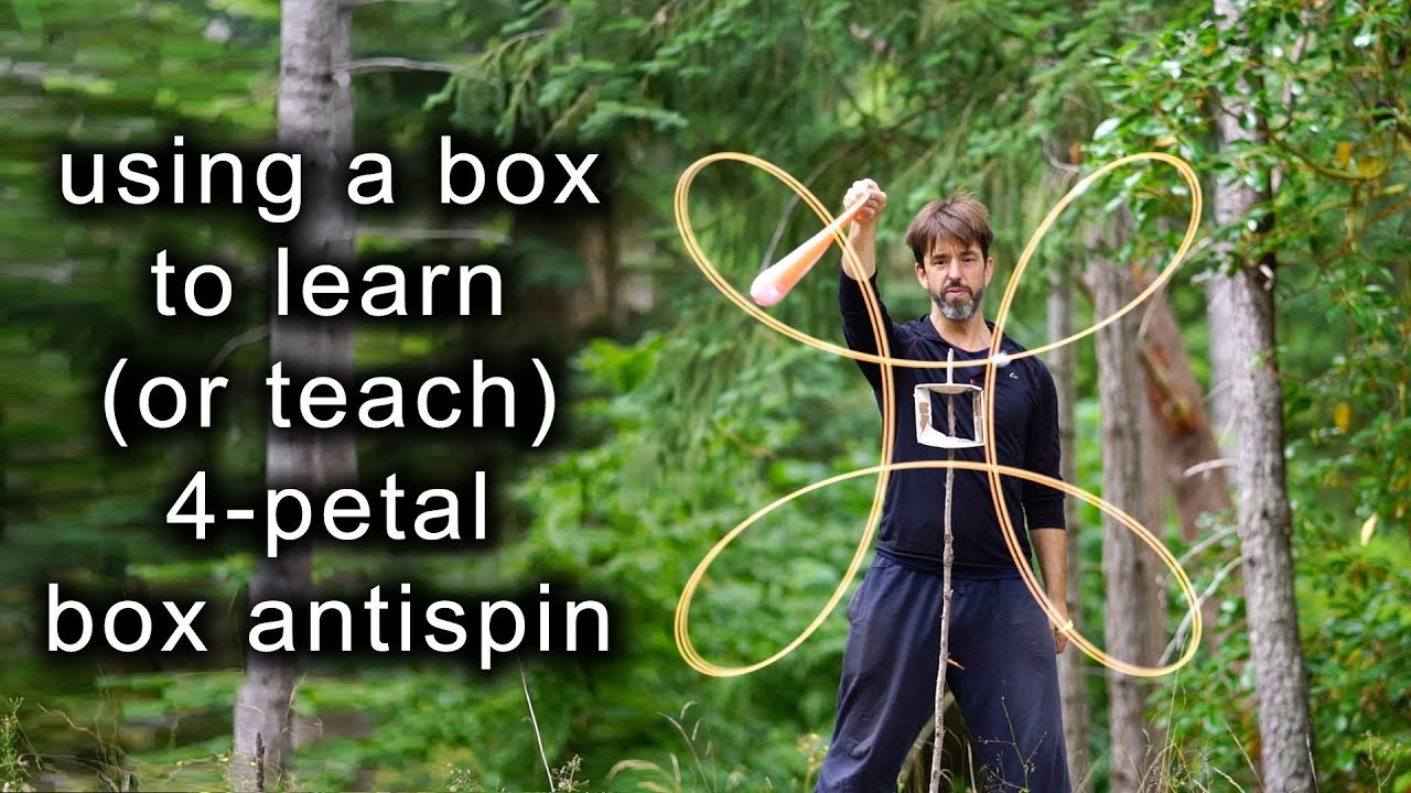 poi spinning lessons near me Learning box 4-petal antispin, with the help of a box! Intermediate poi tutorial!