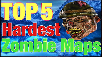 TOP 5 Hardest Maps In COD Zombies ( WaW,Bo1,Bo2,Bo3 And Infinite Warfare)