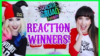 VIDEO REACTION WINNERS! - SUICIDE SQUAD PARODY