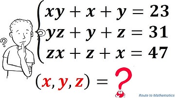 Olympiad Math Question! | Solve The System Equation for x, y and z