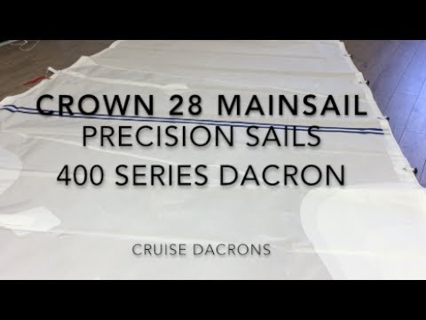 New Replacement Crown 28 Mainsail - Precision Sails 400 Series Dacron