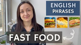 15 Phrases for Ordering Fast Food 🍔🍟 || English Speaking Practice 💬 || Everyday English Lesson