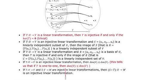 MATH118 Injective and Surjective Linear Transformations