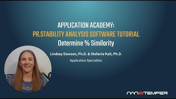 PR.Stability Analysis Software Determine % Similarity Tutorial