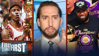 Can LeBron finally overtake Jordan in the GOAT debate? Nick \& Broussard decide | FIRST THINGS FIRST